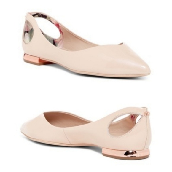 ted baker london dabih leather cutout flat